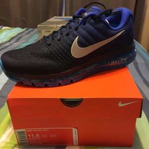 NIKE AIRMAX 2017 11.5 BLUE/BLACK NEW